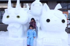 道新なかた雪像